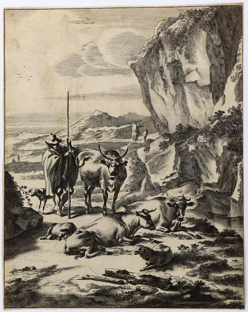 Große Abbildung Nr.1: 134-3249 Berchem, Nicolaes: (Künstlergraphik)
