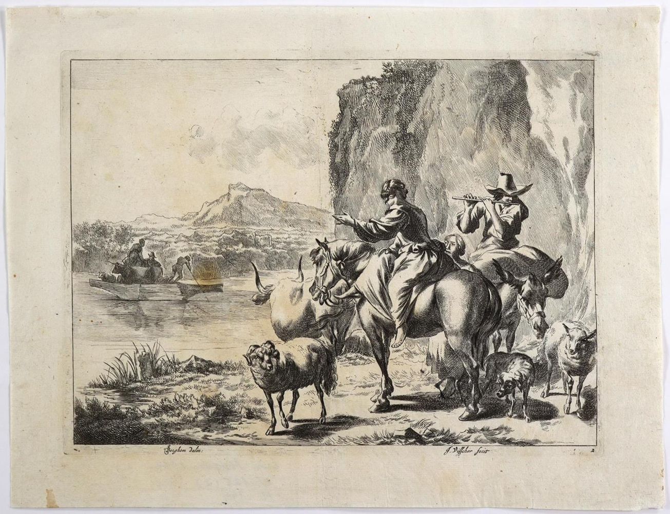 Große Abbildung Nr.2: 134-3249 Berchem, Nicolaes: (Künstlergraphik)