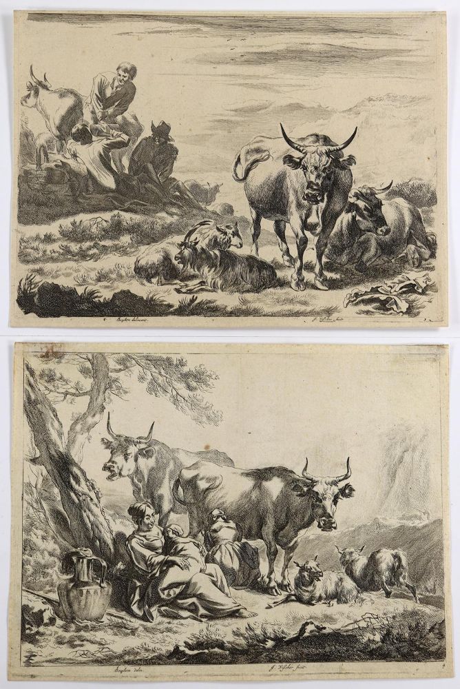 Große Abbildung Nr.4: 134-3249 Berchem, Nicolaes: (Künstlergraphik)