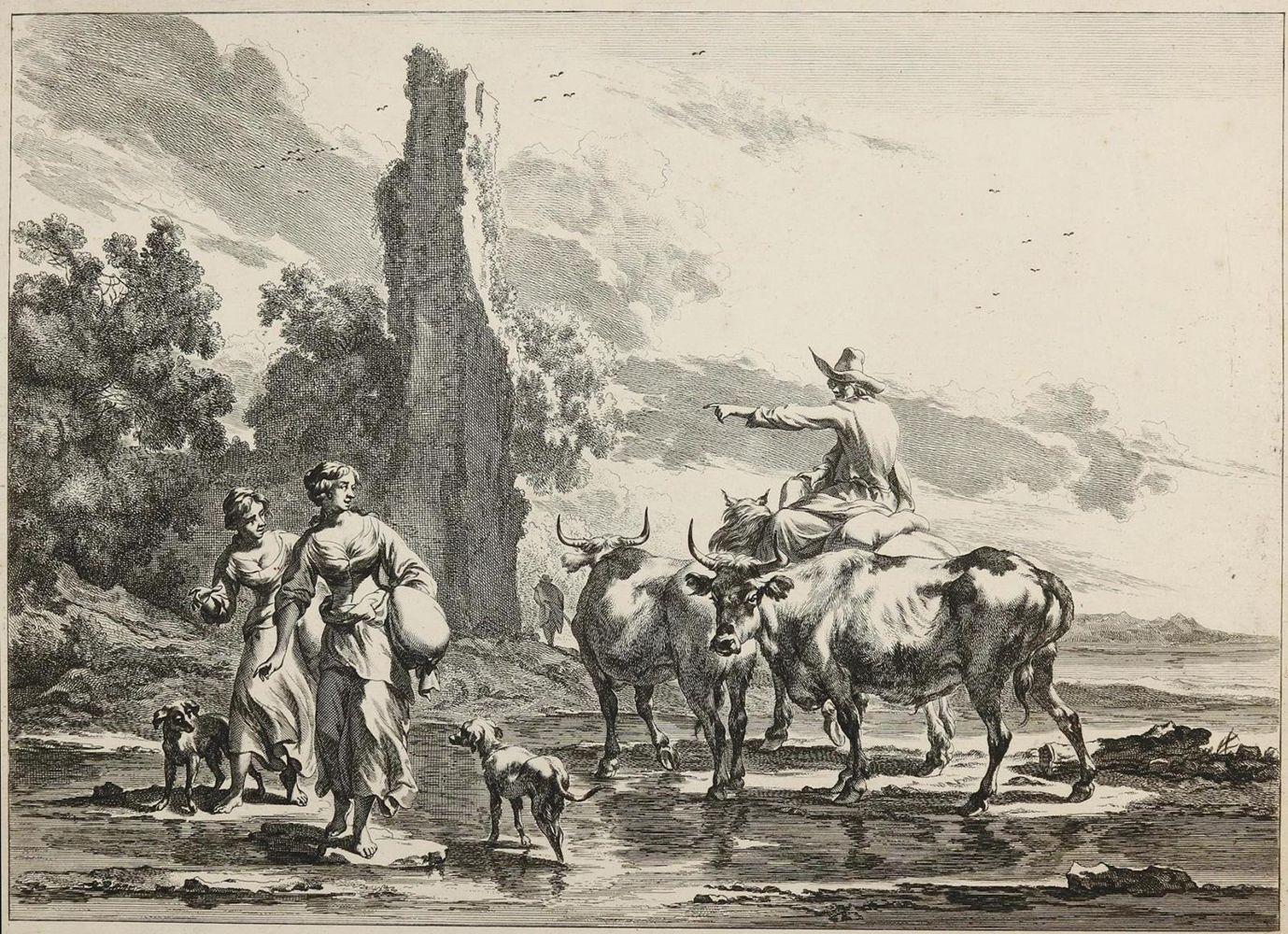 Große Abbildung Nr.2: 134-3250 Berghem, Nicolaes: (Künstlergraphik)