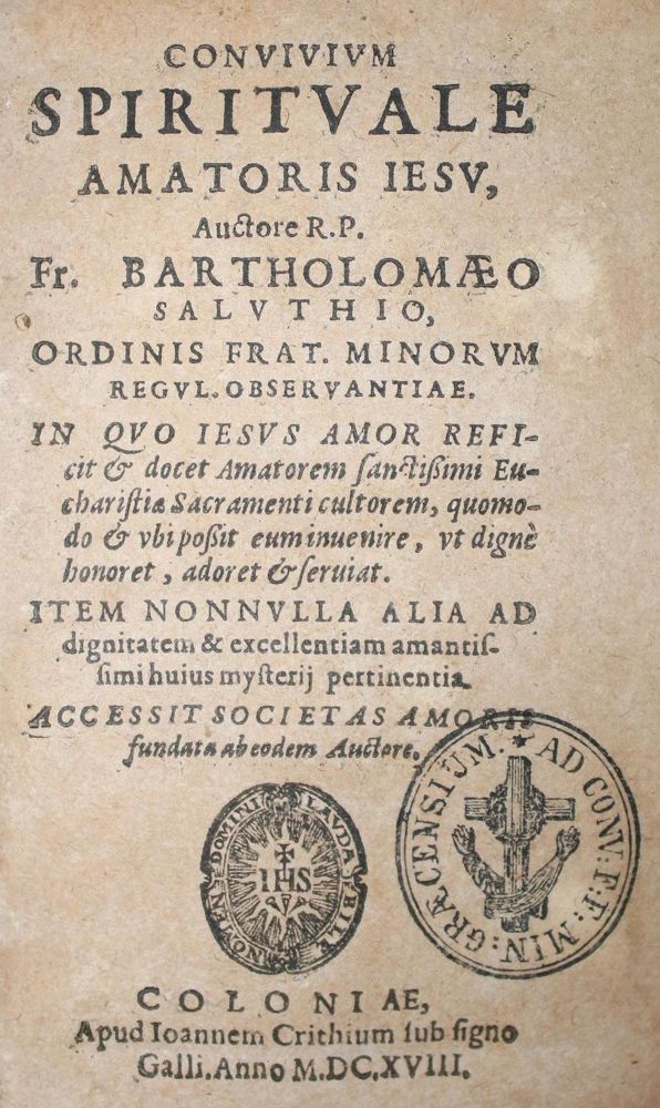 Große Abbildung Nr.1: 134-334 Saluthius,B. (d.i. B.Cambi).: (Alte Drucke, Handschriften und Theologie)