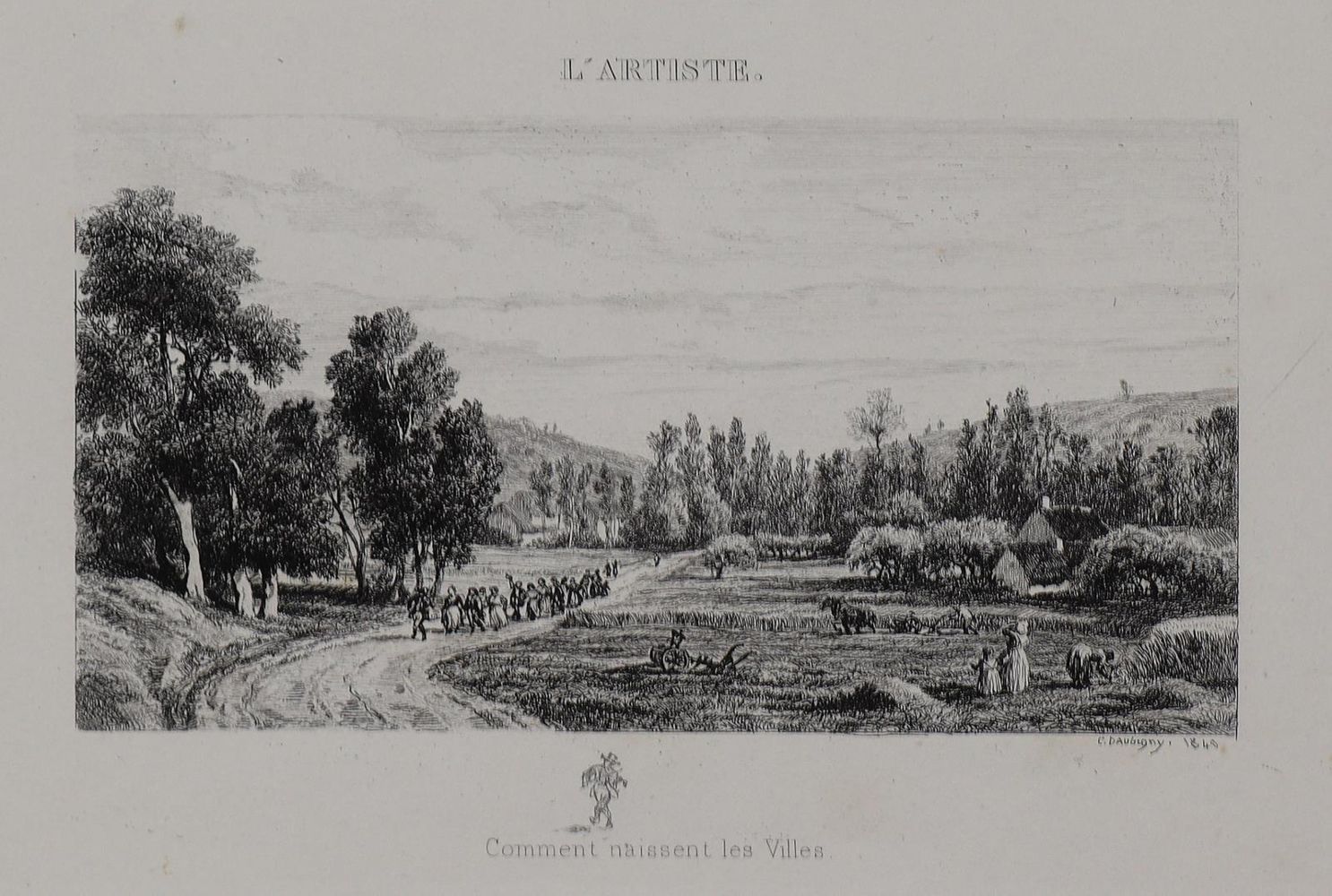 Große Abbildung Nr.1: 134-3371 Daubigny, Charles Francois: (Künstlergraphik)