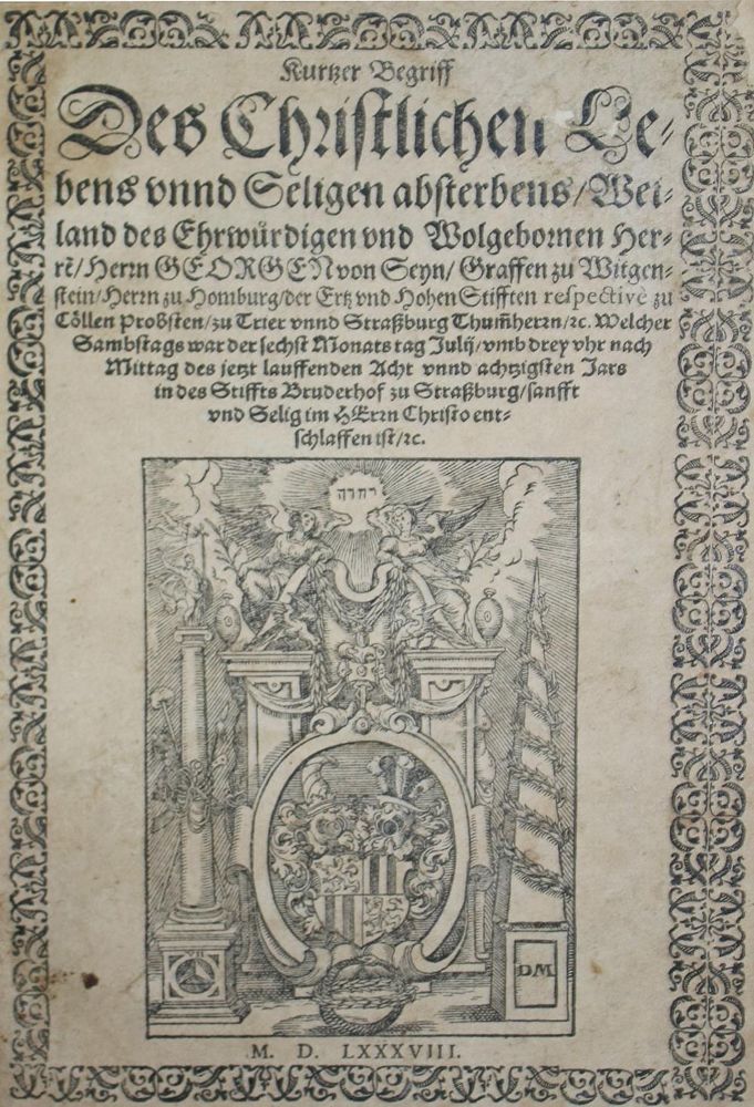 Große Abbildung Nr.1: 134-342 Sayn-Wittgenstein.: (Alte Drucke, Handschriften und Theologie)
