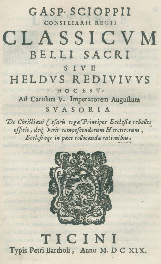 Große Abbildung Nr.2: 134-346 Schoppe,C.: (Alte Drucke, Handschriften und Theologie)
