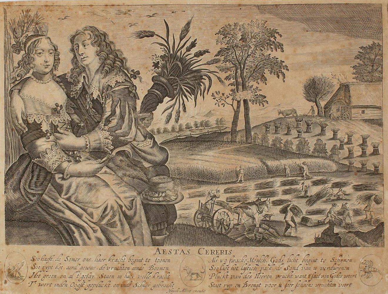 Große Abbildung Nr.2: 134-3480 Falck, Jeremias: (Künstlergraphik, Falck, Jahreszeiten)
