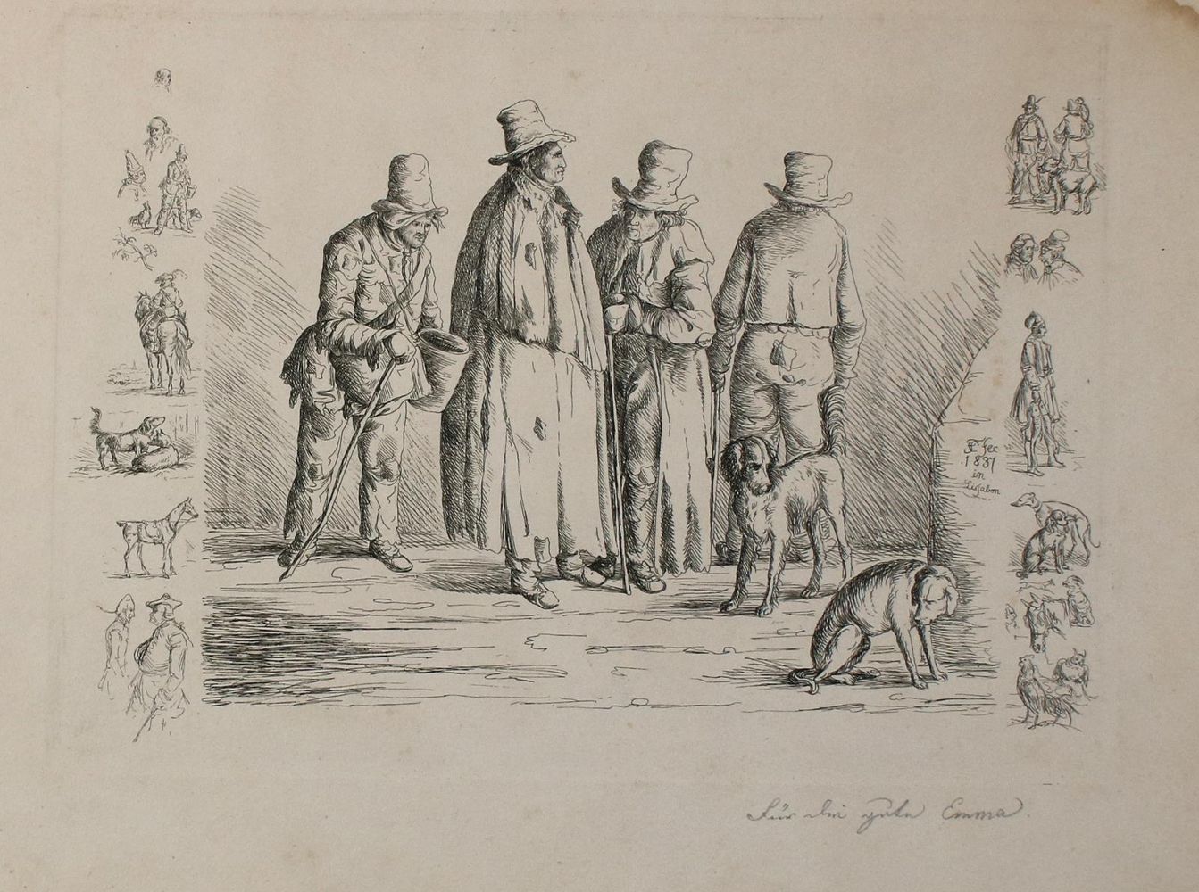 Große Abbildung Nr.1: 134-3494 Fernando II. (Ferdinand August von Sachsen-Coburg u. Gotha,: (Künstlergraphik)