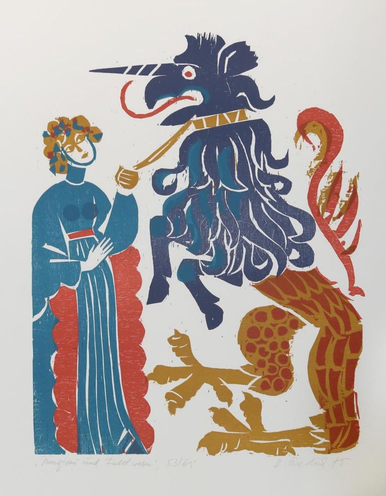Große Abbildung Nr.1: 134-3514 Friedrich, Heinz: (Künstlergraphik)