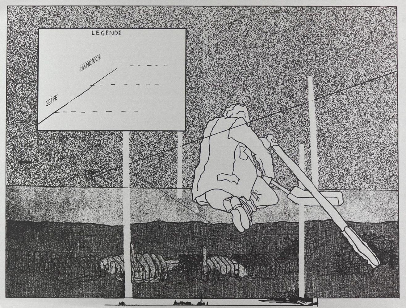 Große Abbildung Nr.1: 134-3551 Gironcoli, Bruno: (Künstlergraphik)