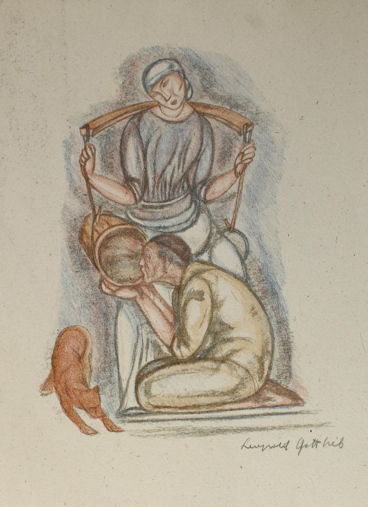 Große Abbildung Nr.1: 134-3564 Gottlieb, Leopold: (Künstlergraphik)