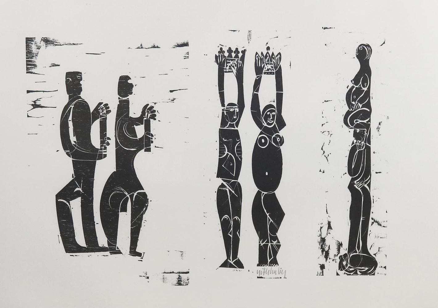 Große Abbildung Nr.1: 134-3578 Grieshaber, HAP: (Künstlergraphik)
