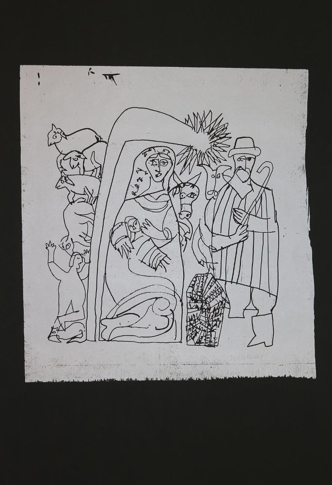 Große Abbildung Nr.1: 134-3582 Grieshaber, HAP: (Künstlergraphik)