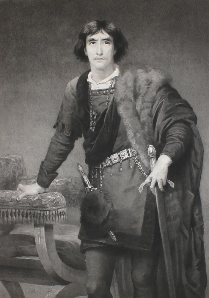Große Abbildung Nr.1: 134-3611 Irving, Henry: (Künstlergraphik, Hamlet)