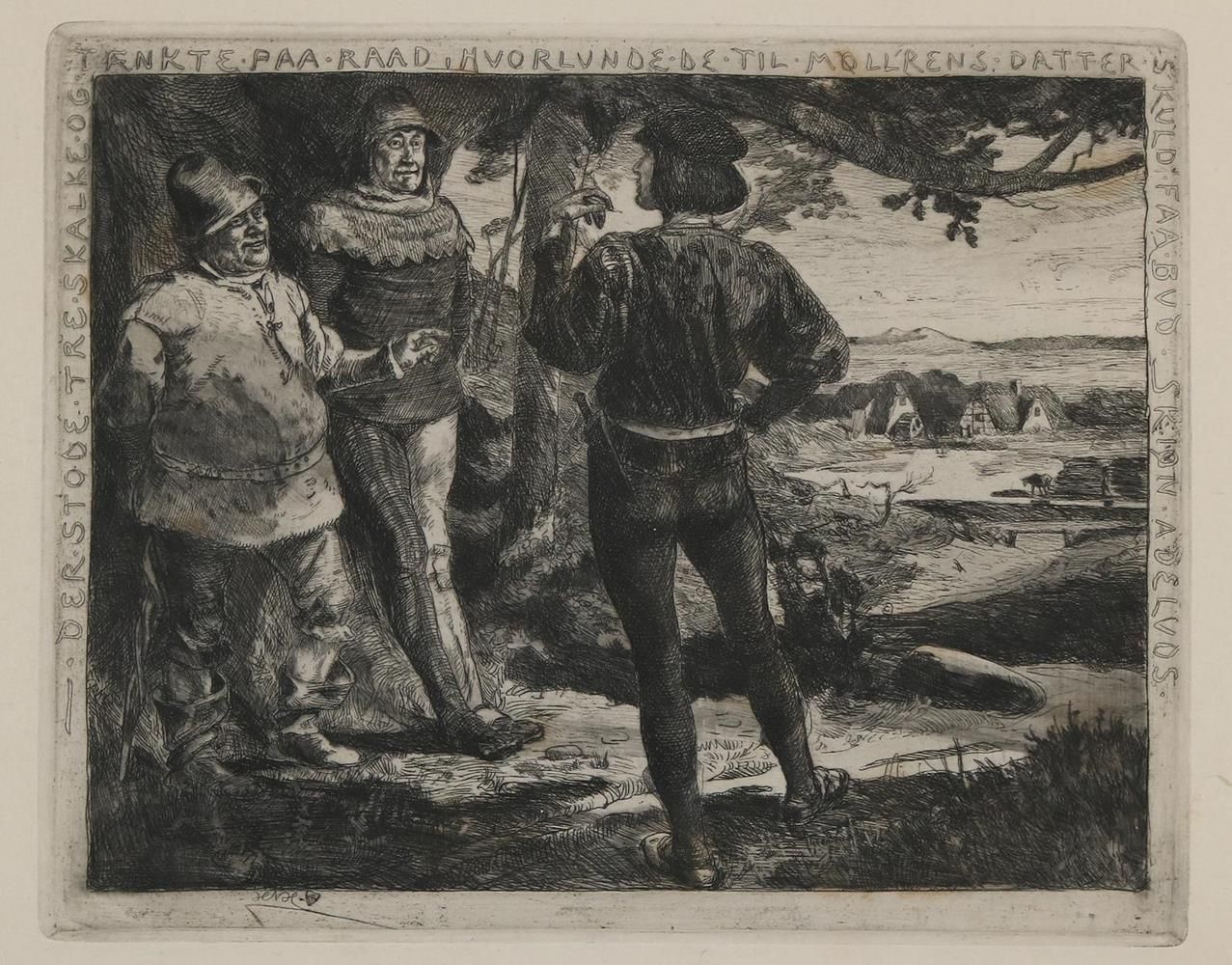 Große Abbildung Nr.1: 134-3616 Hansen, Hans Nikolaj: (Künstlergraphik)