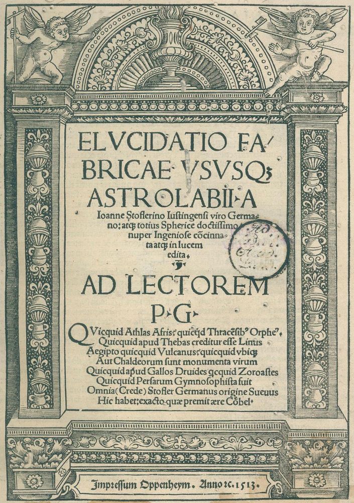 Große Abbildung Nr.1: 134-362 Stoeffler, Johann.: (Alte Drucke, Handschriften und Theologie)