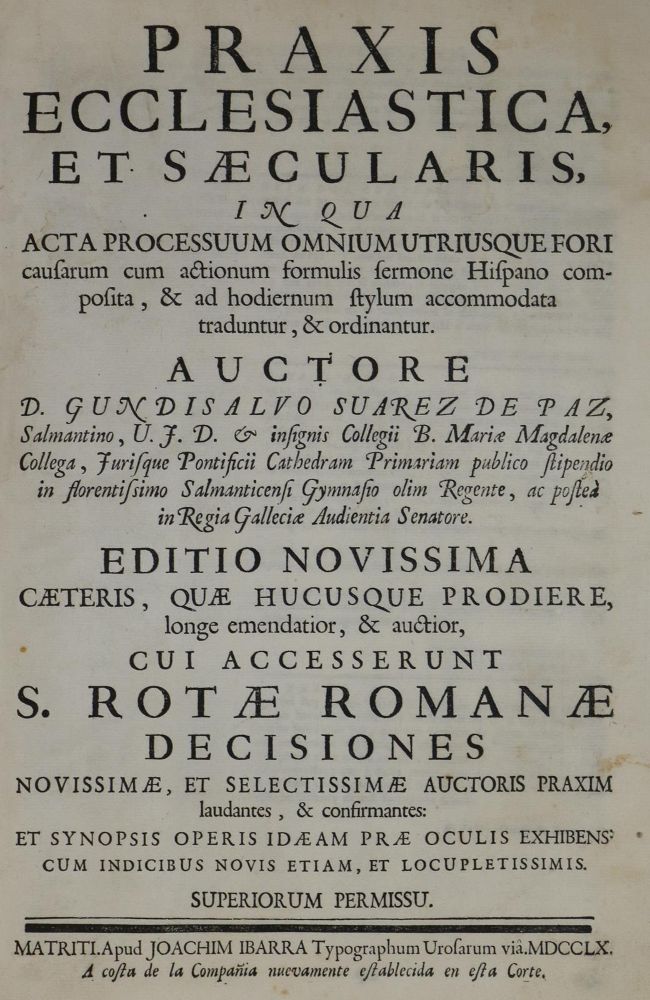 Große Abbildung Nr.1: 134-367 Suarez de Paz,G.: (Alte Drucke, Handschriften und Theologie)