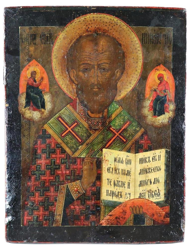 Große Abbildung Nr.1: 134-3700 Heiliger Nikolaus von Myra.: (Künstlergraphik, Ikonen)