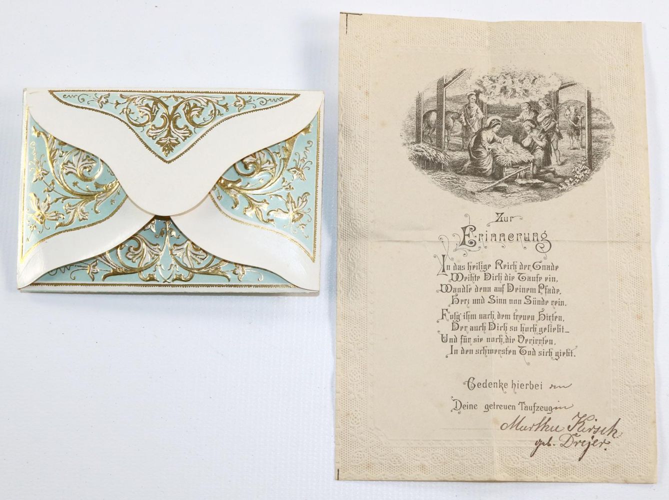 Große Abbildung Nr.2: 134-372 Taufbrief.: (Alte Drucke, Handschriften und Theologie)
