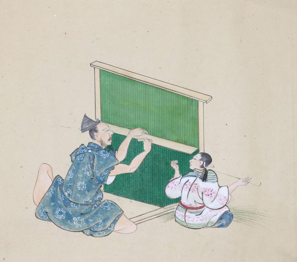 Große Abbildung Nr.4: 134-3742 Tosa Schule.: (Künstlergraphik, Japan)