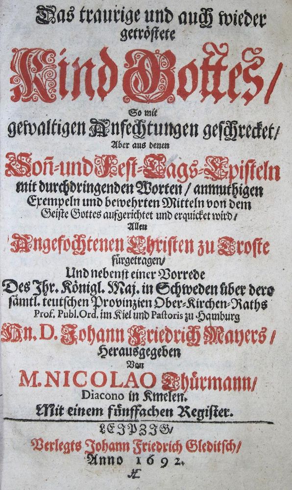 Große Abbildung Nr.1: 134-377 Thürmann,N.: (Alte Drucke, Handschriften und Theologie)
