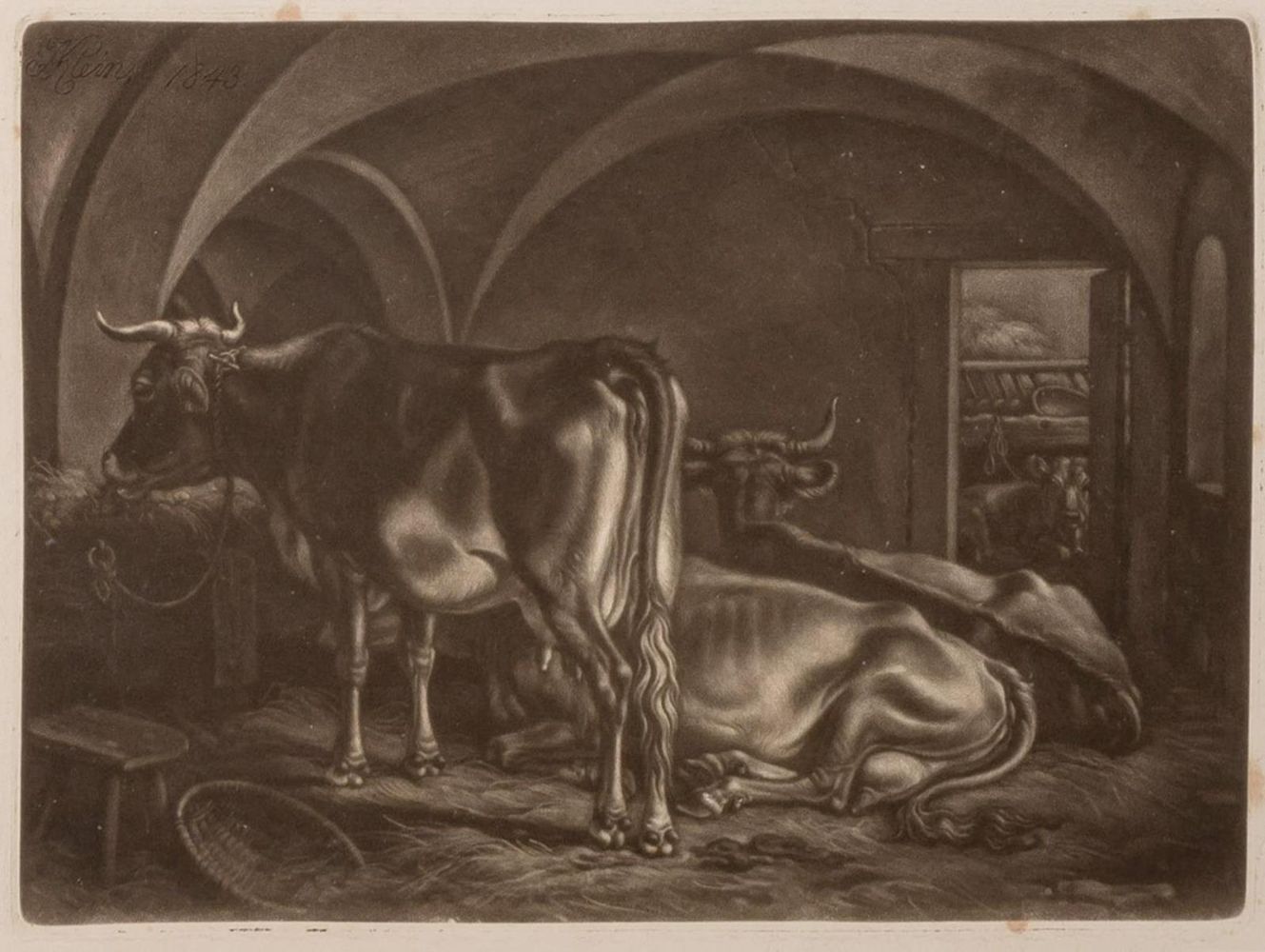 Große Abbildung Nr.2: 134-3796 Klein,J.A.: (Künstlergraphik)