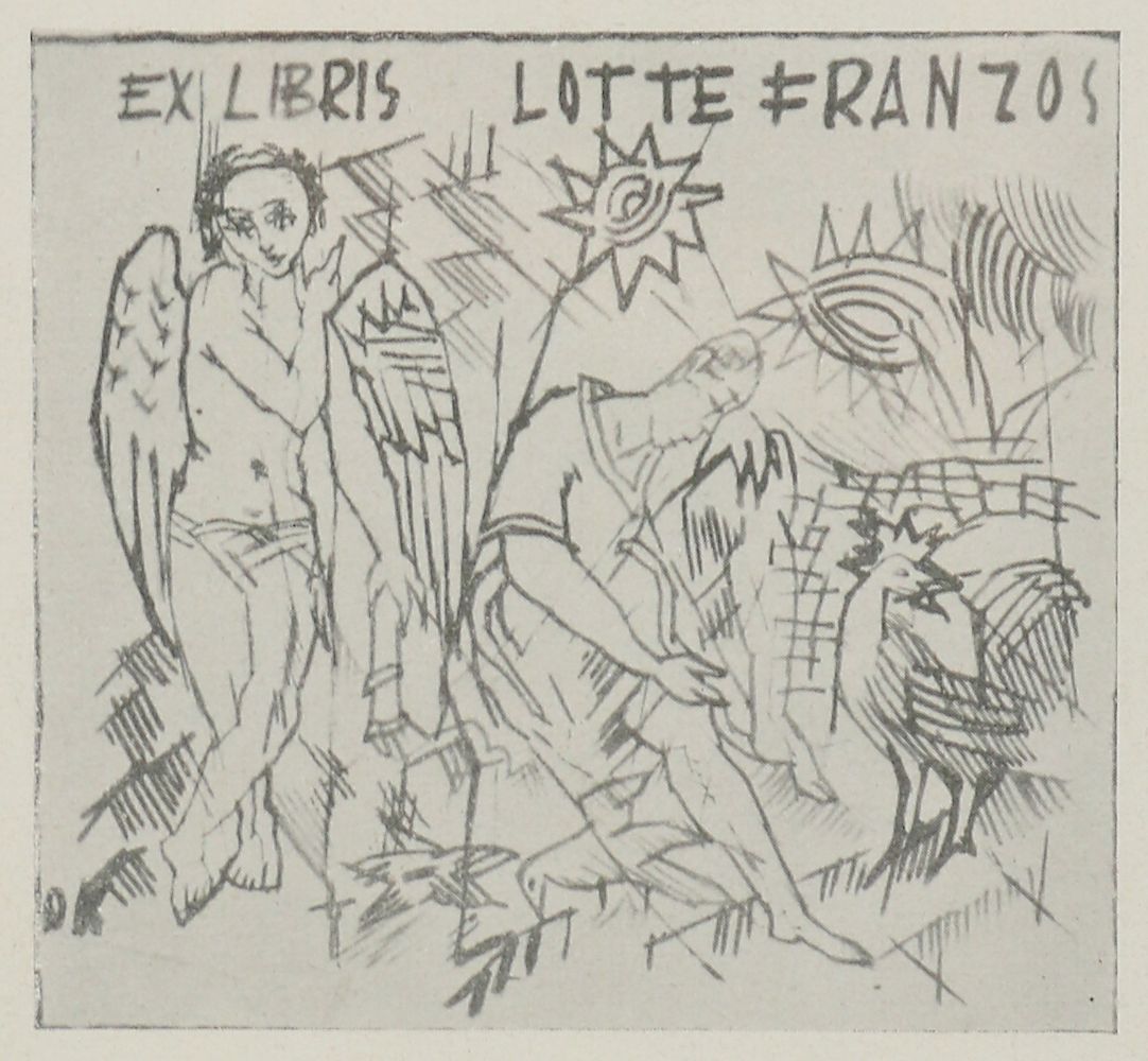 Große Abbildung Nr.1: 134-3815 Kokoschka, Oskar: (Künstlergraphik, Kokoschka, Exlibris)