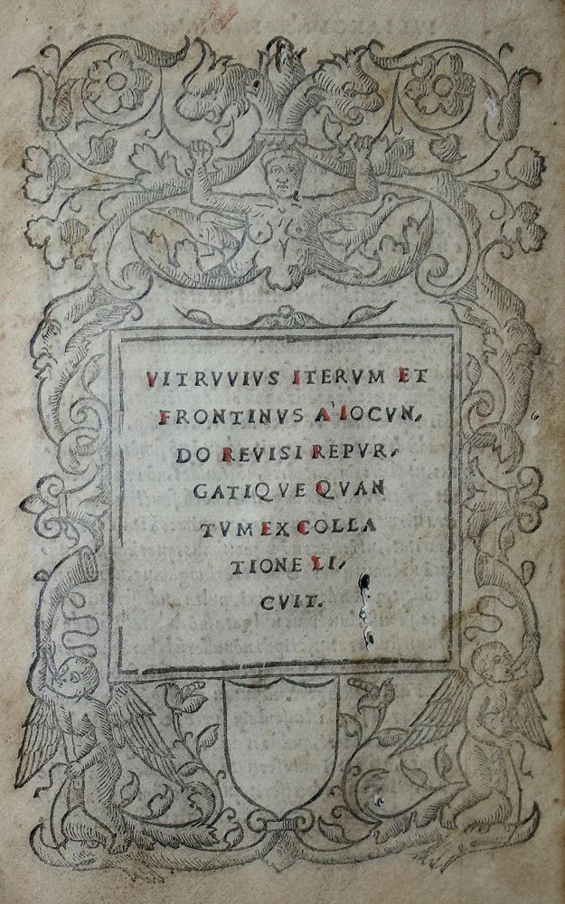 Große Abbildung Nr.1: 134-385 Vitruvius Pollio, Marcus.: (Alte Drucke, Handschriften und Theologie)