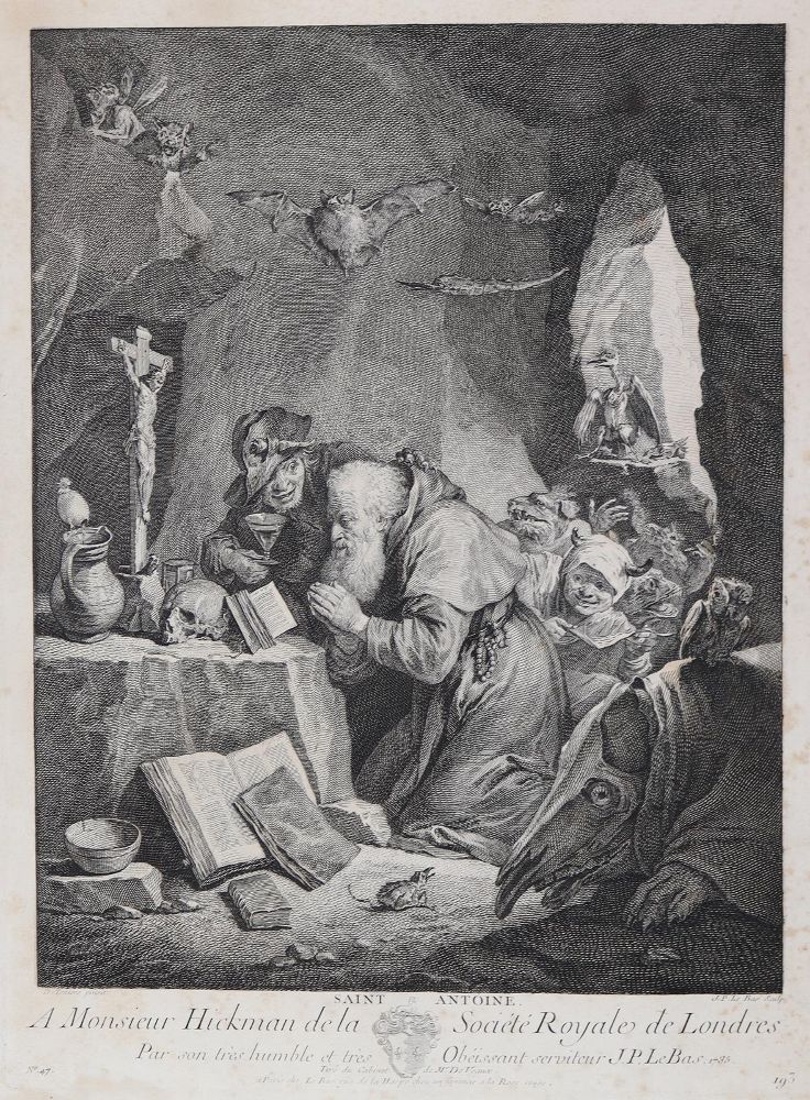 Große Abbildung Nr.1: 134-3887 Le Bas, Jacques-Philippe: (Künstlergraphik)