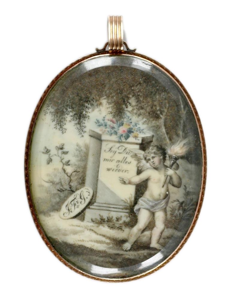 Große Abbildung Nr.2: 134-3962 Miniaturmaler: (Künstlergraphik, Miniaturen)