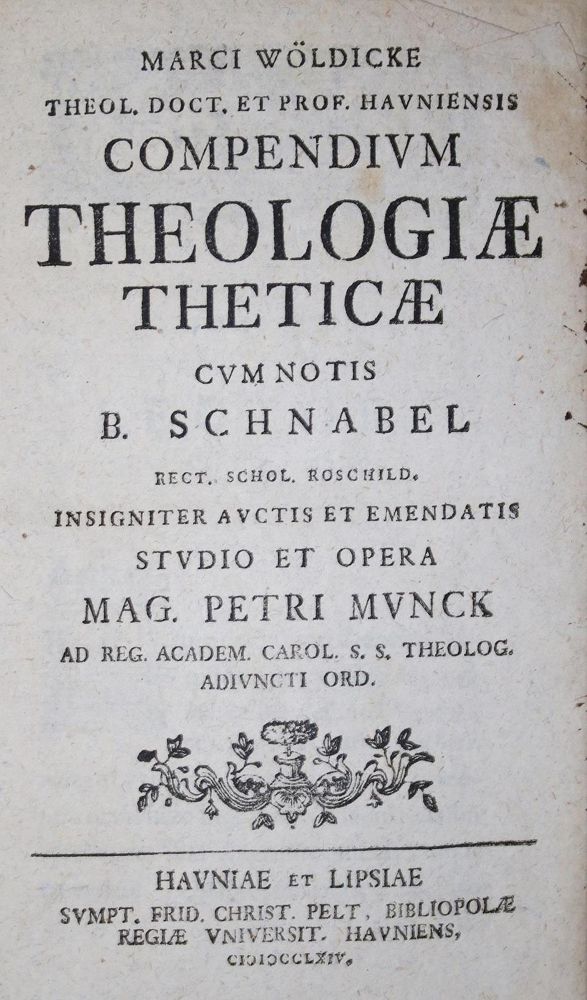 Große Abbildung Nr.1: 134-399 Wöldicke,M.: (Alte Drucke, Handschriften und Theologie)