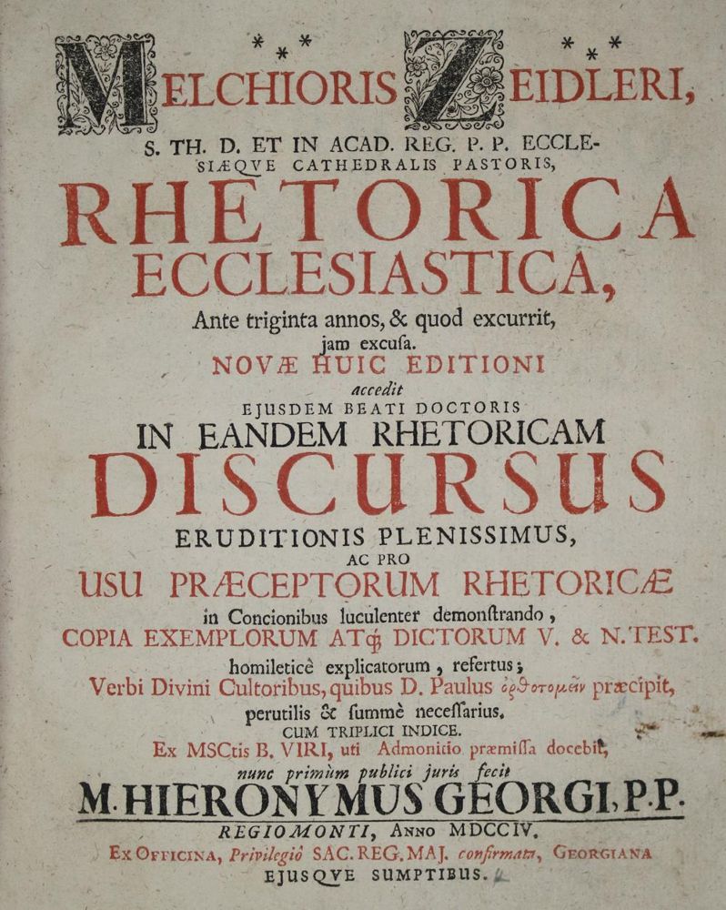Große Abbildung Nr.1: 134-400 Zeidler,M.: (Alte Drucke, Handschriften und Theologie)