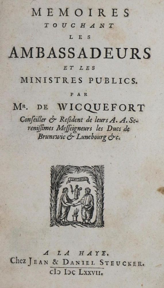 Große Abbildung Nr.1: 134-411 Wicquefort,(A.)de.: (Politik und Staatswissenschaften)