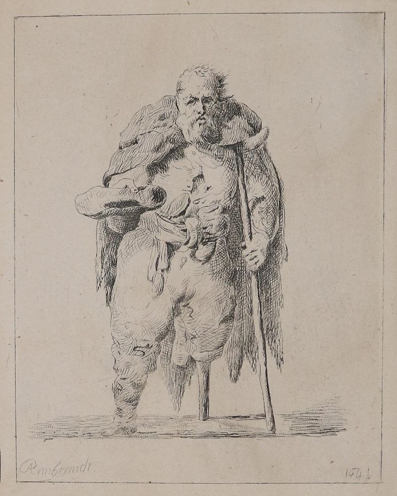 Große Abbildung Nr.1: 134-4111 Rembrandt van Rijn, Harmenszoon: (Künstlergraphik)