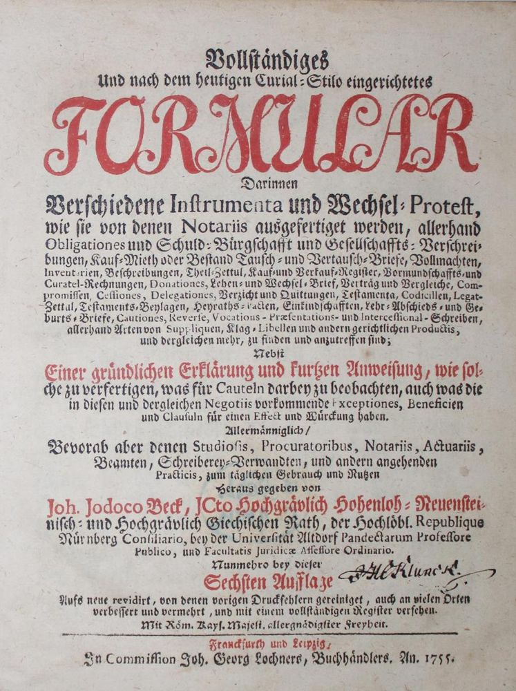 Große Abbildung Nr.1: 134-417 Beck,J.J.: (Wirtschaft)