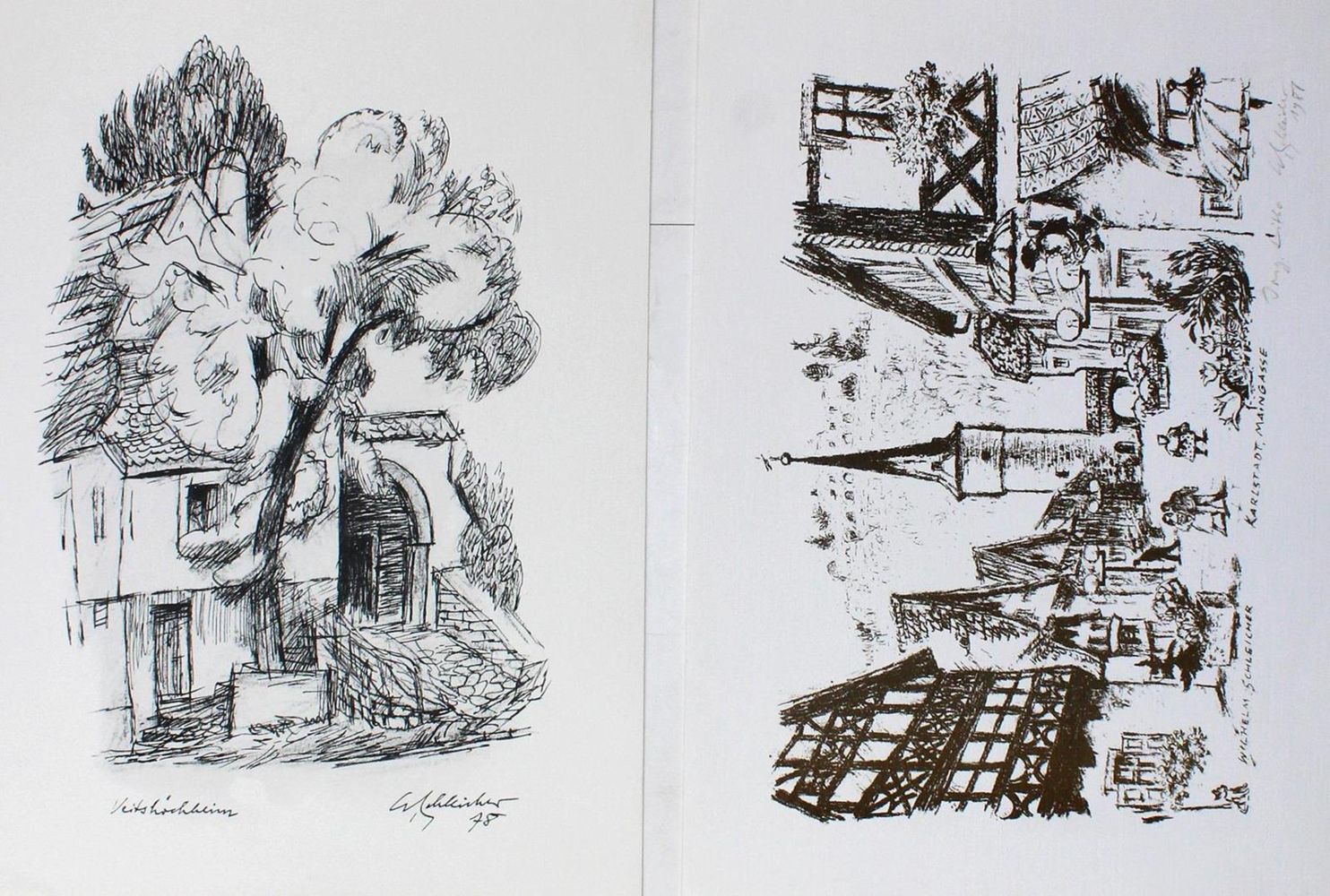 Große Abbildung Nr.3: 134-4197 Schuhknecht, Adolf: (Künstlergraphik)