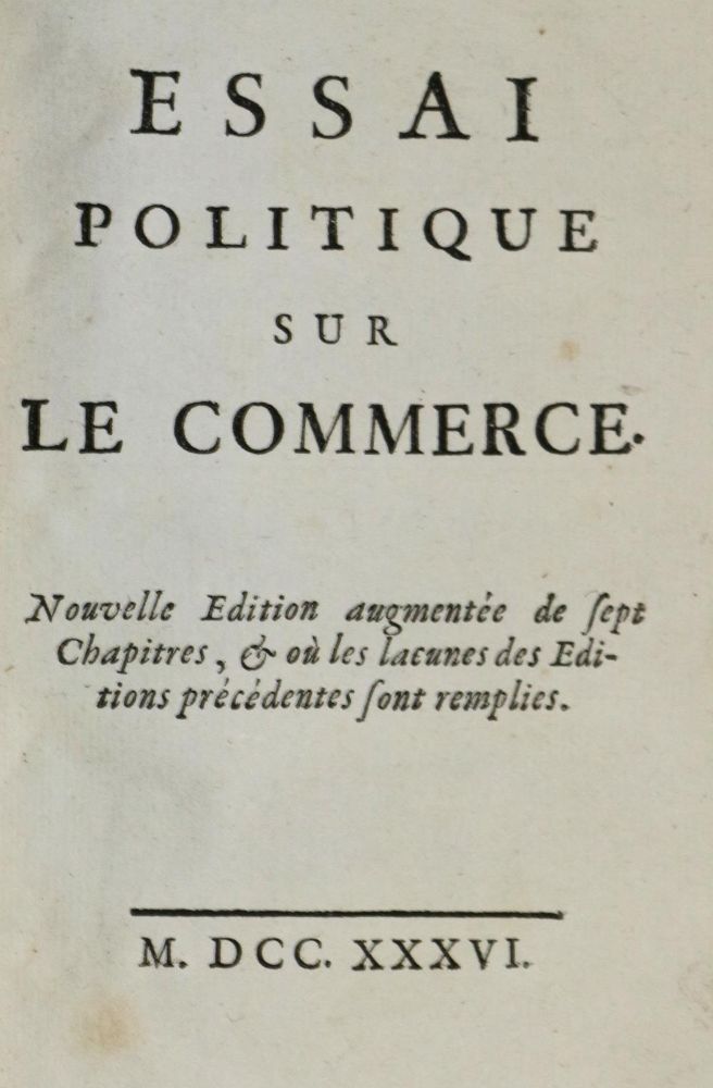 Große Abbildung Nr.1: 134-420 (Melon,J.F.).: (Wirtschaft)