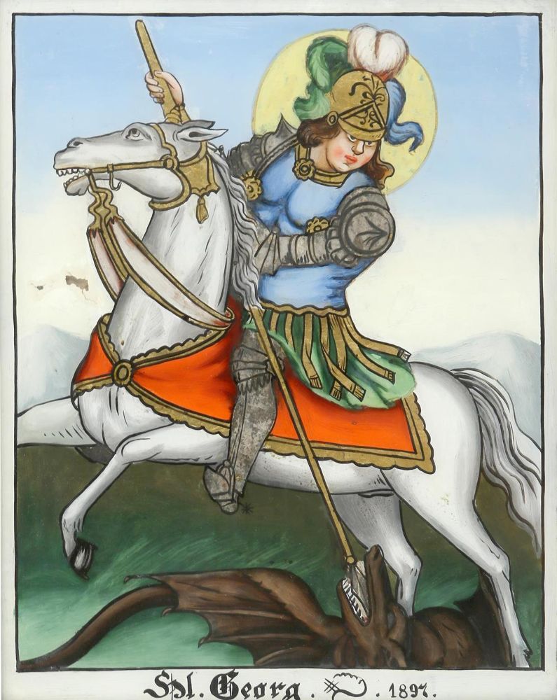 Große Abbildung Nr.1: 134-4287 St.Georg.: (Künstlergraphik)