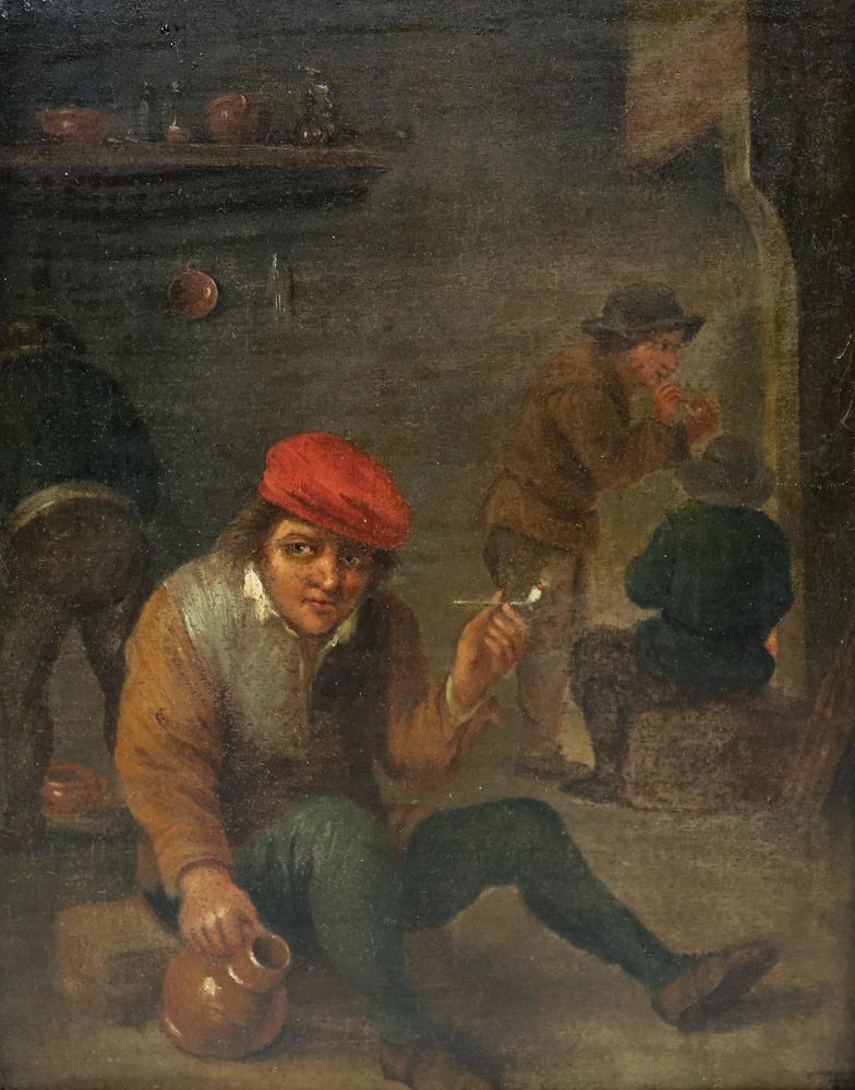 Große Abbildung Nr.1: 134-4317 Wirtshausszene: (Künstlergraphik, Tenier)