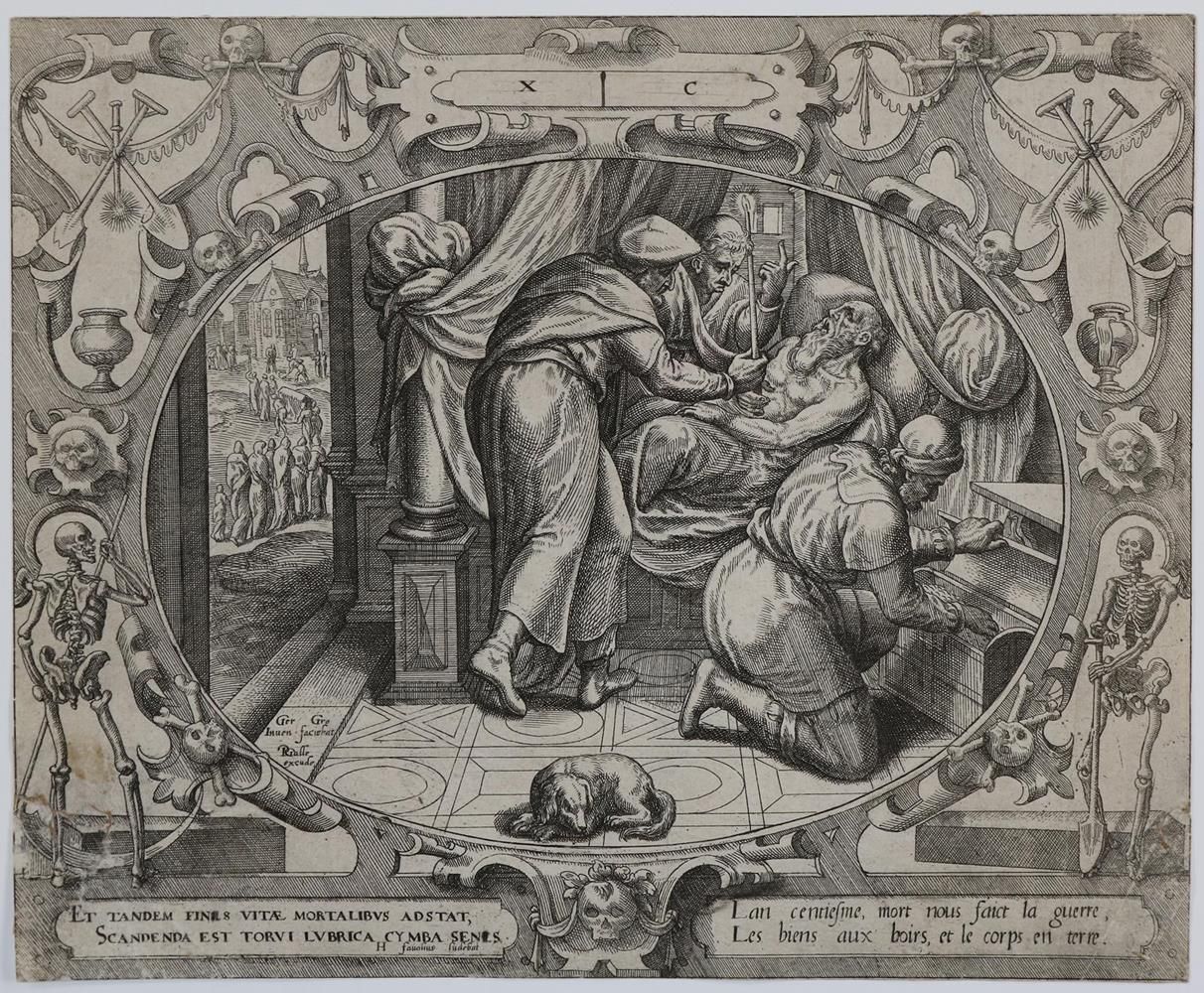 Große Abbildung Nr.1: 134-4336 Groeningen, Gerard van: (Künstlergraphik, Totentanz)