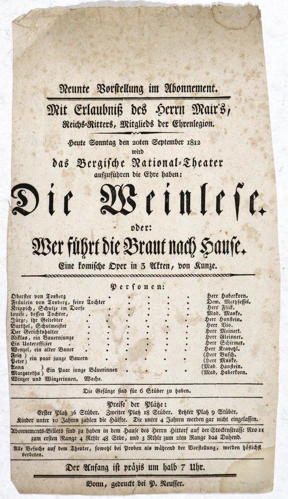 Große Abbildung Nr.3: 134-436 Theaterzettel.: (Film - Theater - Tanz)