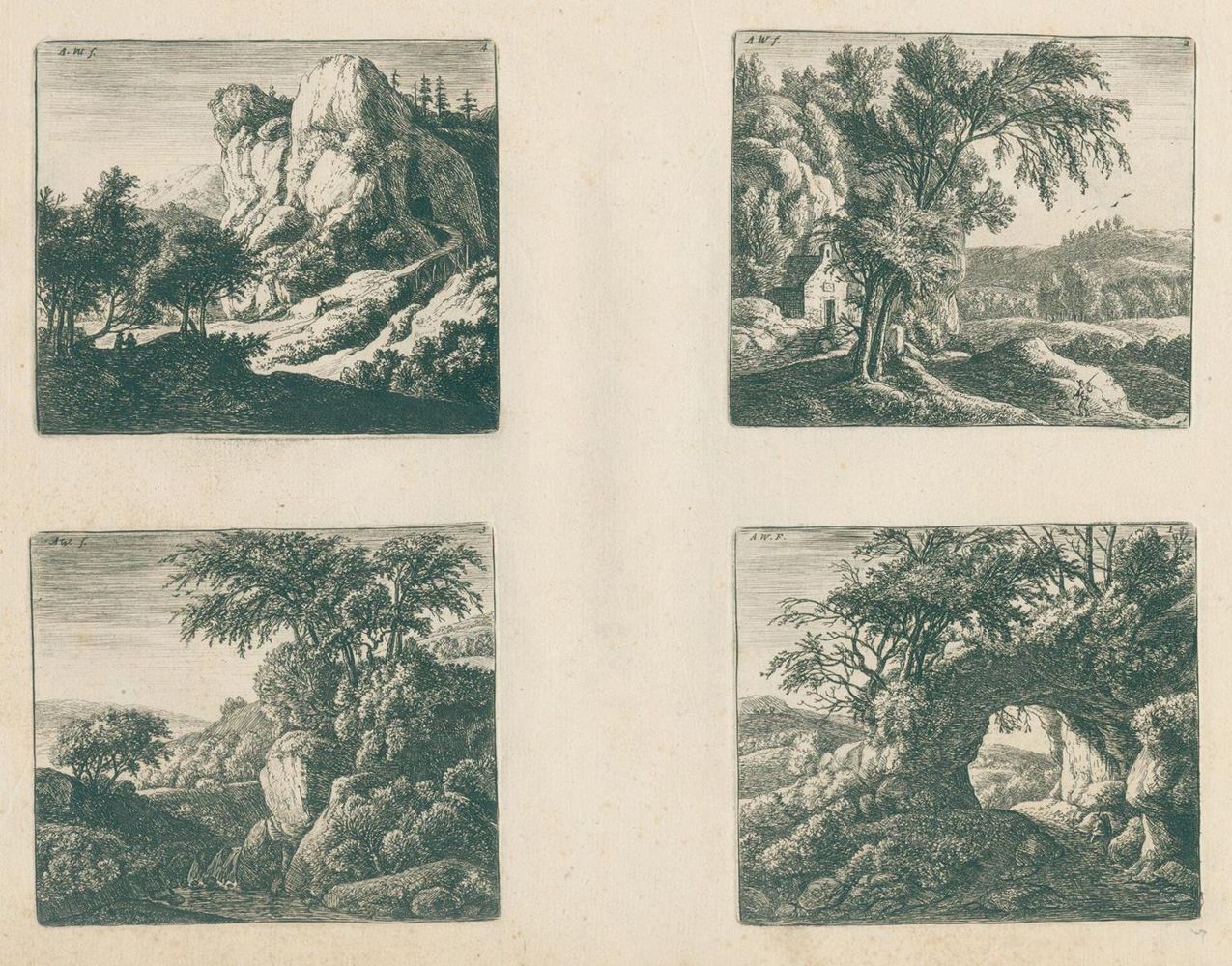 Große Abbildung Nr.2: 134-4411 Waterloo, Anthonie: (Künstlergraphik)