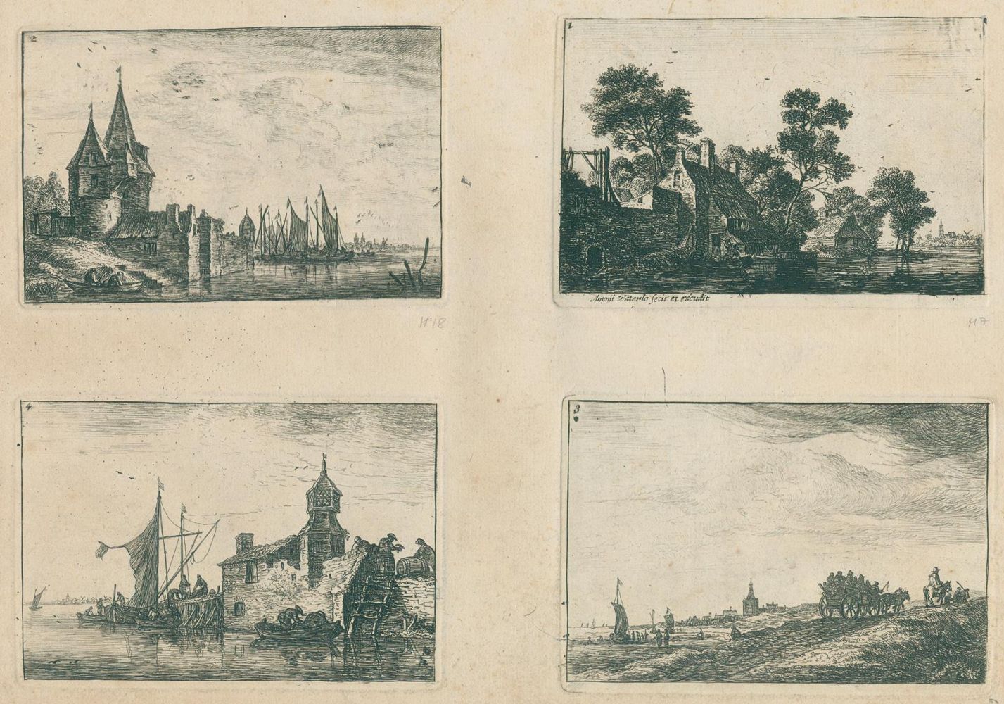 Große Abbildung Nr.3: 134-4411 Waterloo, Anthonie: (Künstlergraphik)