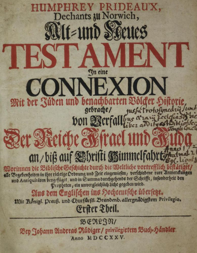 Große Abbildung Nr.1: 134-457 Prideaux,H.: (Judaica)