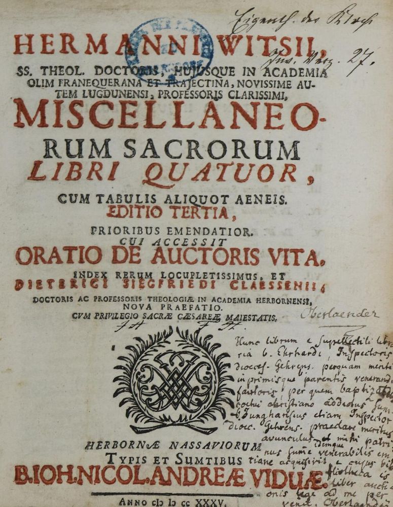 Große Abbildung Nr.2: 134-458 Wits(ius),H.: (Judaica)