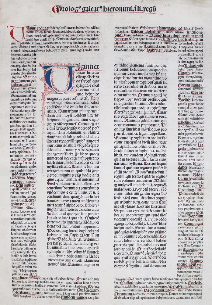 Große Abbildung Nr.1: 134-48 [Biblia latina: (Alte Drucke, Handschriften und Theologie)
