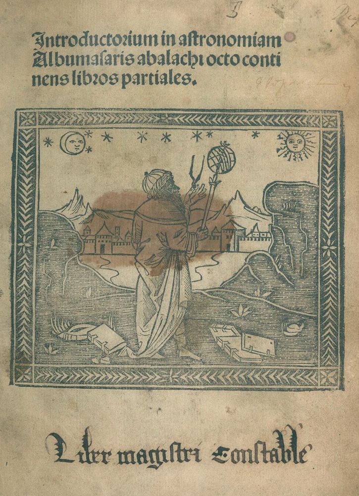 Große Abbildung Nr.1: 134-5 Albumasar  (Ja'far ibn Muhammad al Balkhi).: (Alte Drucke, Handschriften und Theologie)