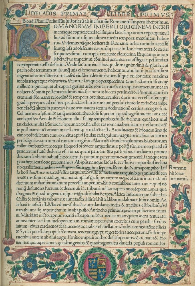Große Abbildung Nr.1: 134-50 Biondo, Flavio.: (Alte Drucke, Handschriften und Theologie)