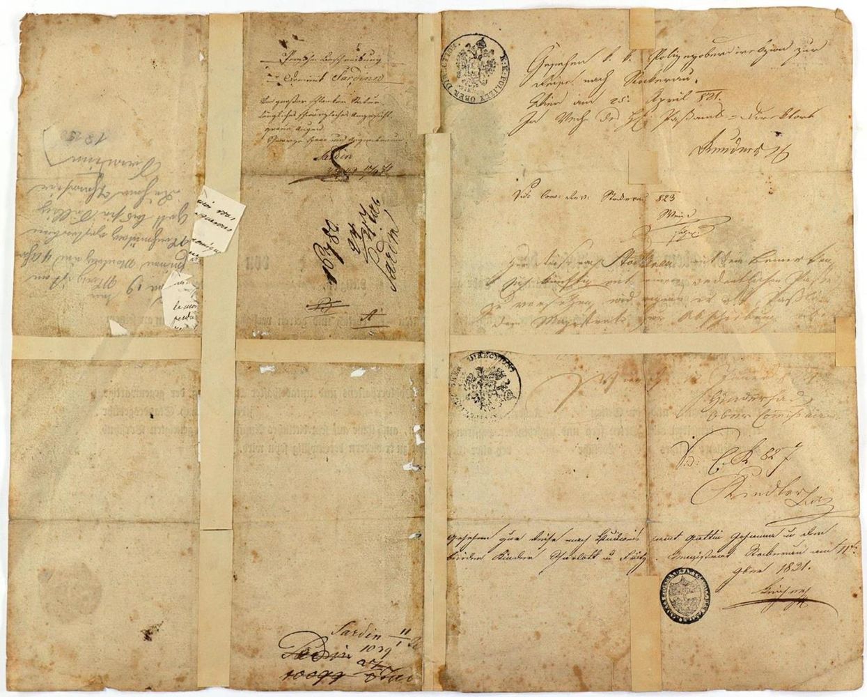 Große Abbildung Nr.2: 134-509 Urkunde.: (Militaria, Handschriften)