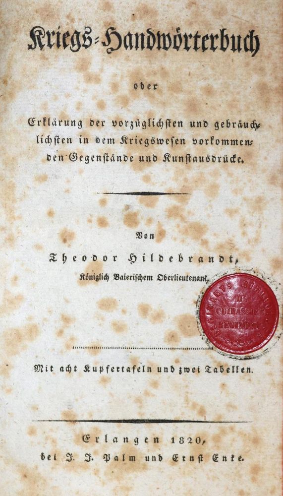 Große Abbildung Nr.1: 134-510 Hildebrandt,T.: (Militaria)