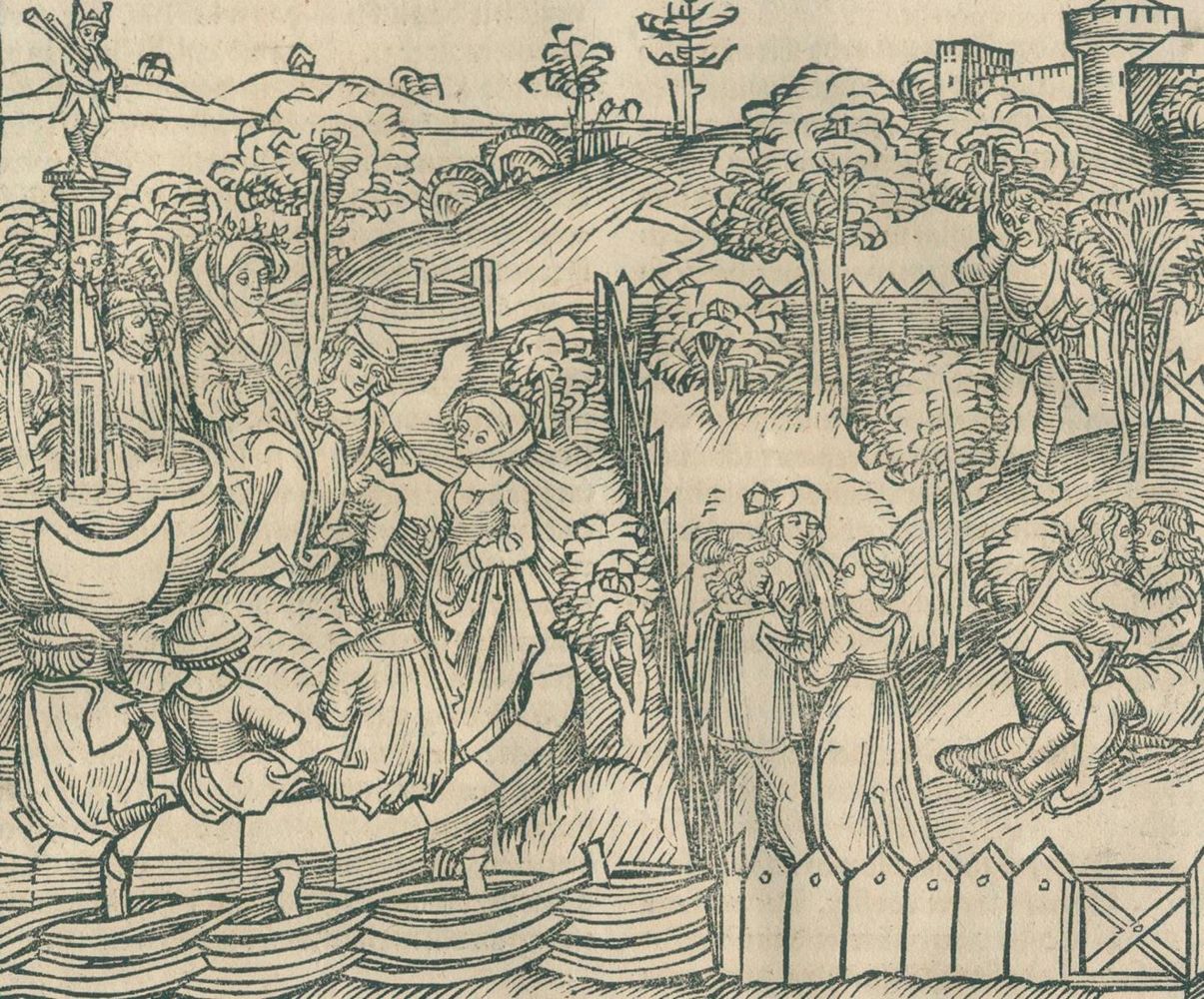 Große Abbildung Nr.4: 134-52 [Boccaccio, Giovanni. Il Filocolo, deutsch:]: (Alte Drucke, Handschriften und Theologie)