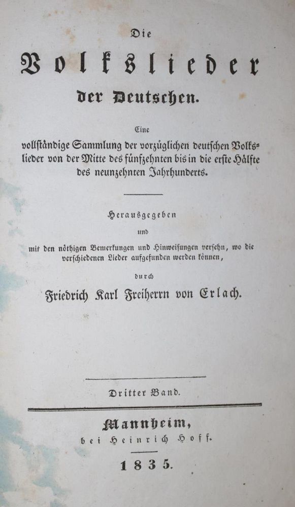 Große Abbildung Nr.1: 134-532 Erlach,F.K.v. (Hrsg.).: (Musik)